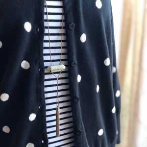 Talbots polka dot cardigan